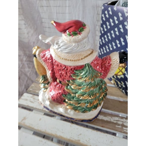 Fitz floyd 1994 Santa teapot omnibus Xmas toys tea vintage - Picture 6 of 9